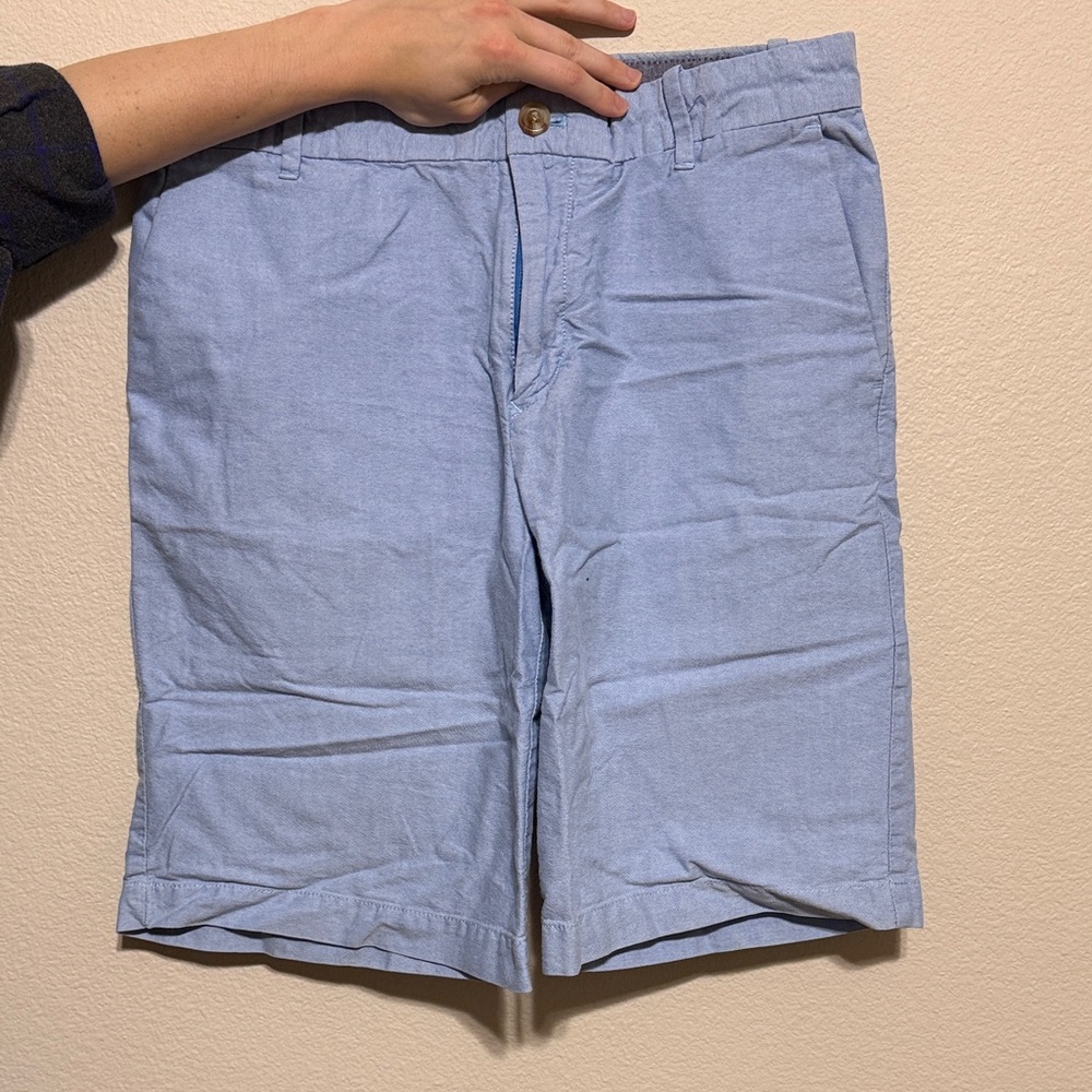 Izod Men's Sky Blue Flat Front Shorts